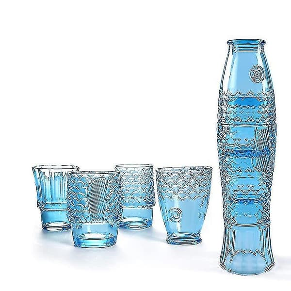 Koi Stack Ass Set Fiskformad Bägare Kopp Cocktail Ölglas Stapelbara Dricksglas Set Glas För Hemmakontor Hus C1 C1 601-700ml