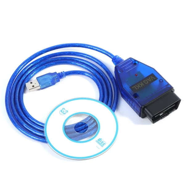 VAG-COM 409 Com Vag 409.1 Kkl USB Diagnosekabel Skanner Inte Blue Onesize