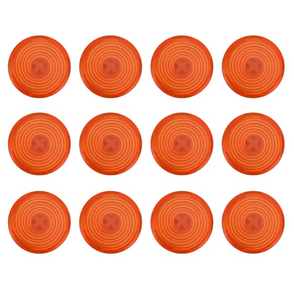 12 stk. Arcade-knapdæksel Erstatning Mekanisk Trykknapdæksel til Kailh til Cherry til TTC til Akko til Glorious Switches Orange