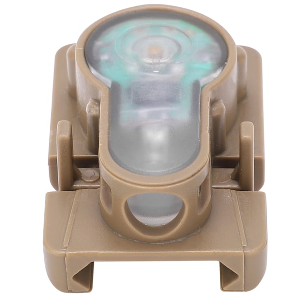 Udendørs Mini Overlevelsessikkerhedslygte IPX8 Vandafvisende Hjelm Guide Rail Signal Lampe Mud Farve Base Hvidt Lys