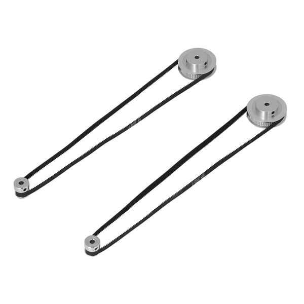 2 sæt tandremsskiver 20 60 tænder synkronhjul med 2 stk. 6 mm bred rem til 3D-printer 5 mm boring