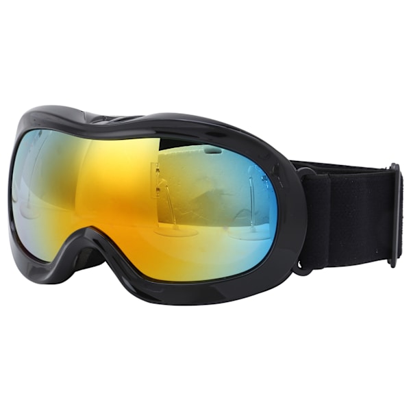 Børn Ski Snowboard Goggles Dobbeltlags linser AntiFog UV beskyttelse Snow Goggles (Sort Rød)