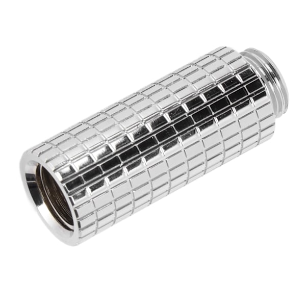 Förlängningskoppling 40mm G1/4in Gänga Hane till Hona Inre Sexkantsfixering Vattenkylningskoppling för Dator Vattenkylningssystem Silver
