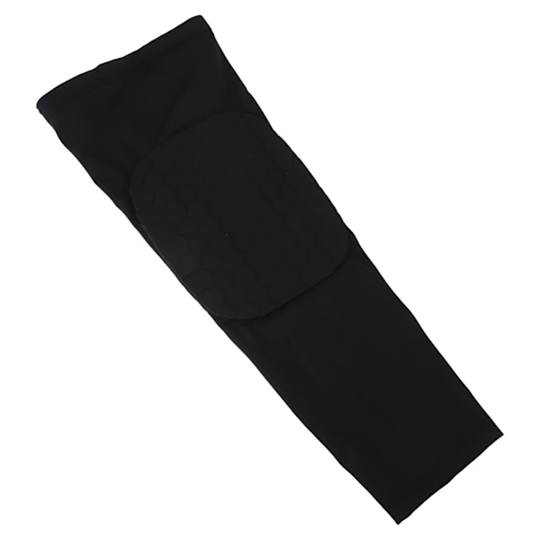 Sport Knäskydd Svart Mjuk Flexibel Polyester Ergonomisk Bärbar Skyddande Kompressionsknäskydd för Män Kvinnor L