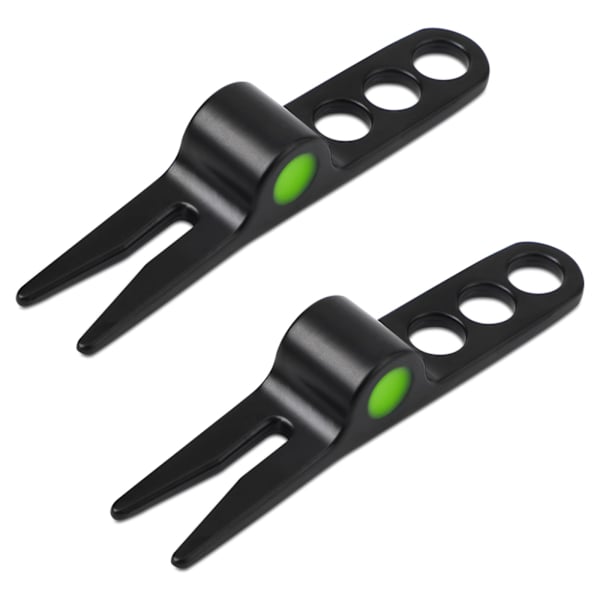 2 st Golf Divot Tools Bärbara lätta golfgafflar