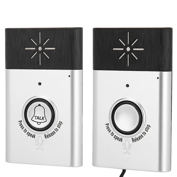 Bærbar Tovejs Stemme Intercom Trådløs Dørklokke Interfon System - 2.4GHz