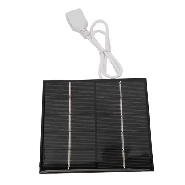 1.  2W 5V Mini USB Solcellepanel Bærbar Lettvekts Polykrystallinsk Silisium Lite Solcellepanel for Mobiltelefon
