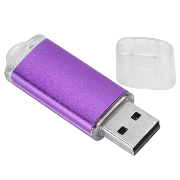 USB minne Transparent cover Lila Bärbart Memory Stick för PC Tablet8GB