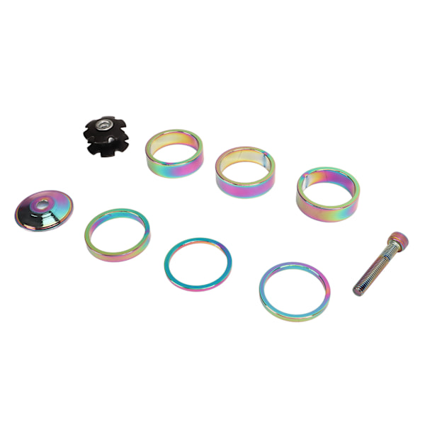 Cykel Forgaffel Spacer 28,6 mm Headset Skive Aluminium Legering med Headset Stjernemøtrik Frempind Topdæksel Cykeltilbehør