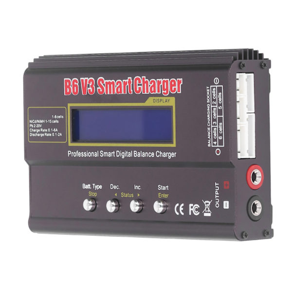 Balanceoplader-aflader, der sparer tid, 80A intelligent digital LiPo-batterioplader til bil AC 100-240V