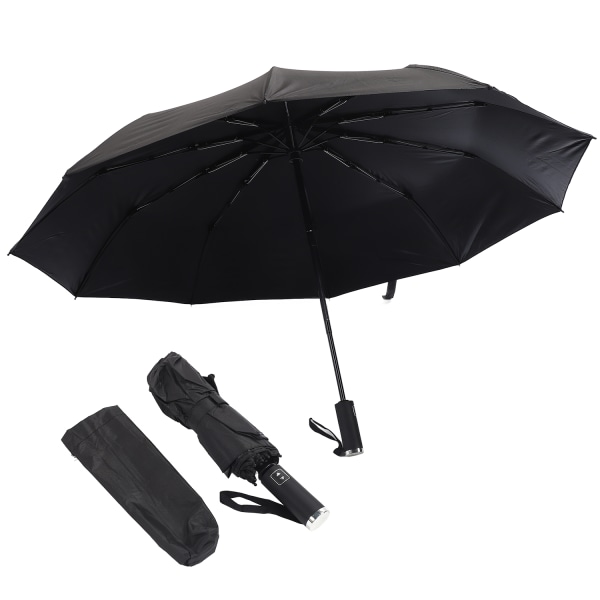 Automatiskt paraply Tio Bones Folding High Density Anti Collision Compact Paraply för solskydd och regn