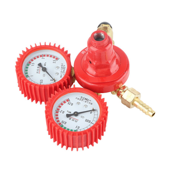 Propantankmätare Klar Noggrann Ratt Tjock Anti Slip Knopp Aluminiumlegering Gas Tryckregulator