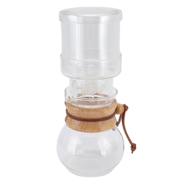 Justerbar kaffedroppkanna i glas för iskaffe, öl, mjölk, 400 ml