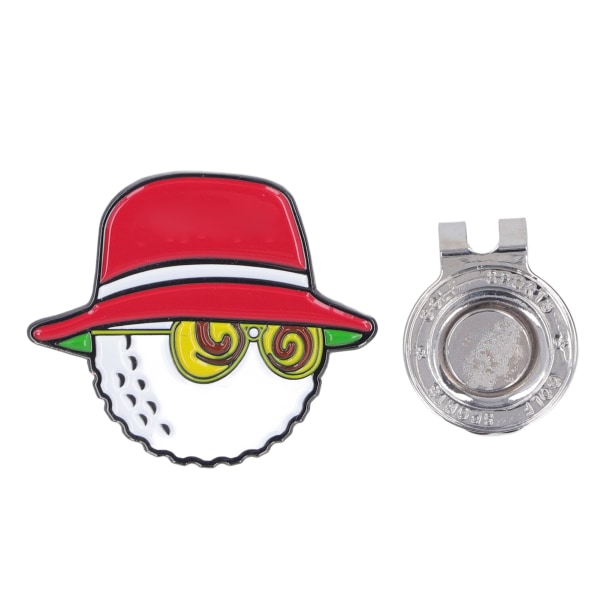 Golfbold Marker Hat Clips Letvægts Aftagelige Magnetiske Anti Rust Briller Fisherman Hat Clips til Damer Mænd Rød