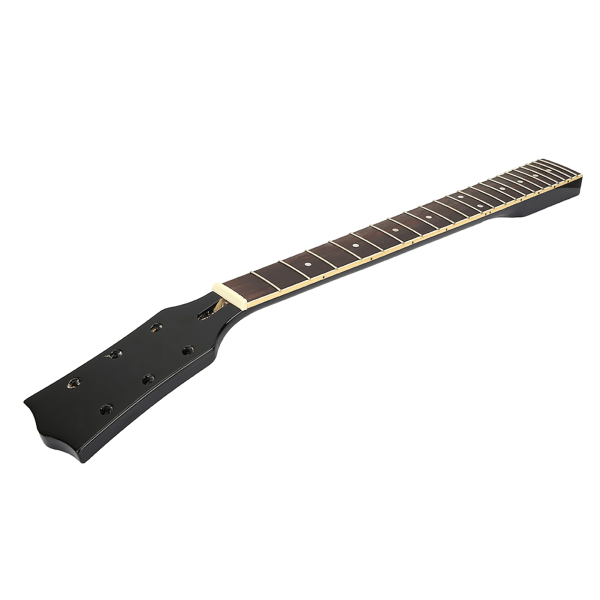 Træ folkeguitar hals gribebræt musikinstrument del sort og hvid