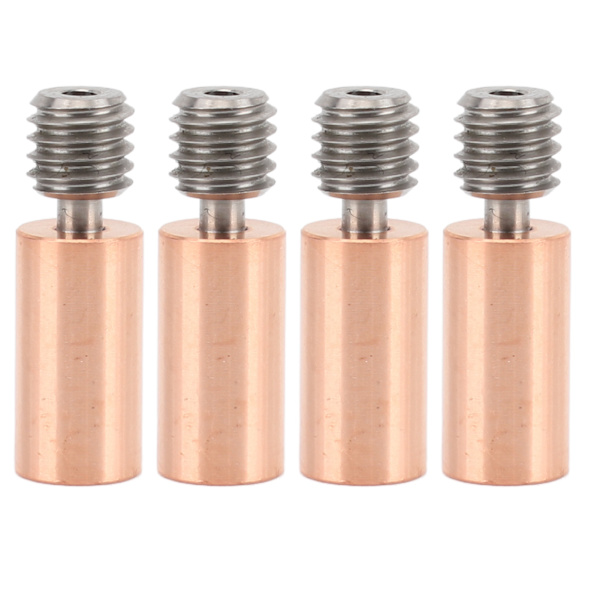 4st 3D-skrivare All Metal Heatbreak Professionell Kopparlegering Extruder Halsrörbyte för 3D-skrivare Tillbehör för Sidewinder X1