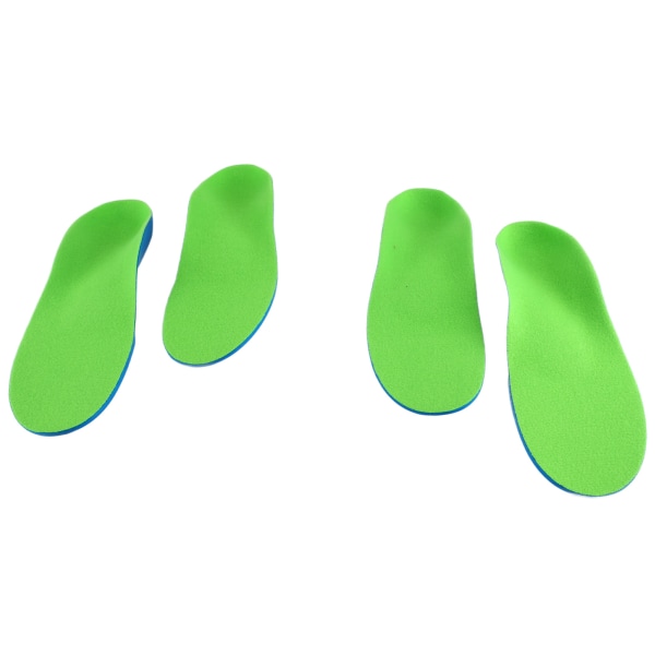 2 paria ortoottisen pehmusteen kaaren tukikenkäpohjalliset PU-vaahtoavat kengänpohjalliset miesten naisille 24 cm 38 koko Sininen vihreä