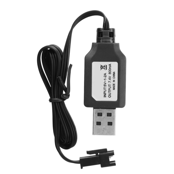 7,4V RC bil USB laddningskabel Överladdning Överströmsskydd Indikatorlampa RC Flygplansbatteriladdare