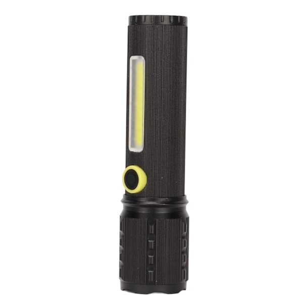 Mini ficklampa starkt ljus 3 lägen teleskopisk zoom bärbar uppladdningsbar för camping nödsituation utomhus