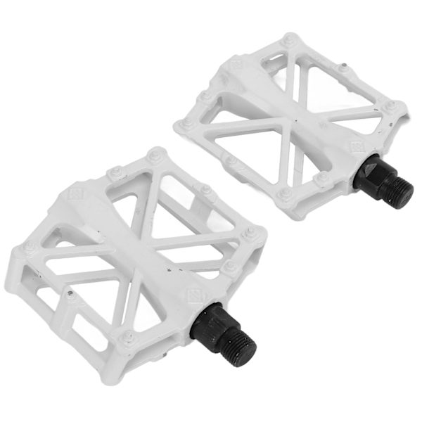 Cykepedaler Skridsikre Letvægts Mountainbike Aluminium Legering Platform Pedaler Hvide