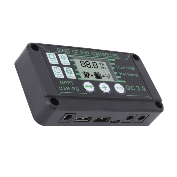 Solar Charge Controller MPPT ABS Auto Focus Solar Regulator Charge Controller för RV Trailers Båtar 20A