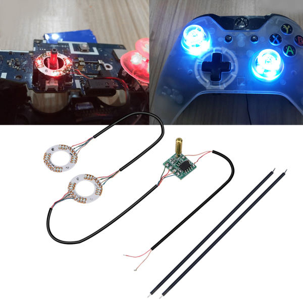 7-farge LED-lys Tommelpinner Mod Thumbstick Caps LED-lys Analog Thumb Sticks (for Xbox One)