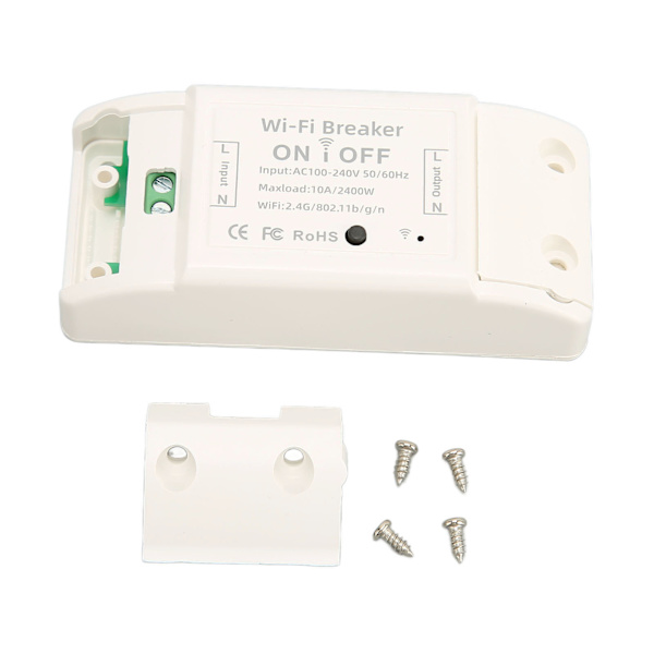 WiFi Smart Switch Håndfri Stemmestyring Bryter Hjemmeapparat På Av Bryter AC100‑240V