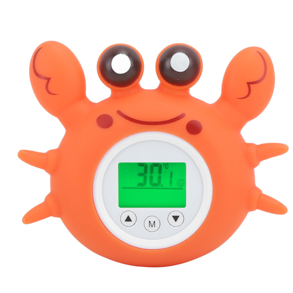 Krabbe Badetermometer Tegneserie IPX7 Vandafvisende Digital Vandtemperaturtermometer til Børn