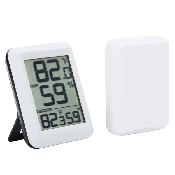 Trådløst digitalt hygrometer termometer indendørs udendørs bærbart elektronisk temperaturfugtighedsmåler