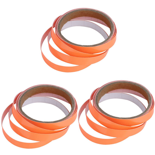 10 kpl itseliimautuvaa valaisevaa teippiä, lavan itsevalaisevaa liukumatonta fluoresoivaa tarraa, oranssipunainen 1,2 cm x 3 metriä
