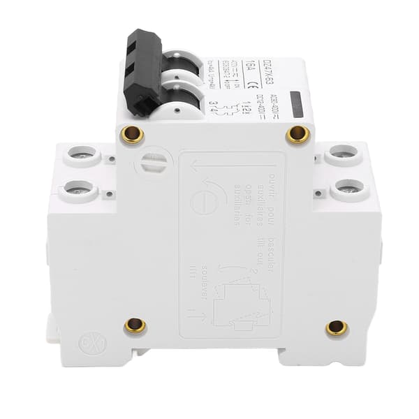2P Mini DC AC Strømafbryder 4000A Brydeevne Pa66 Lille Strømafbryder 16A 400V