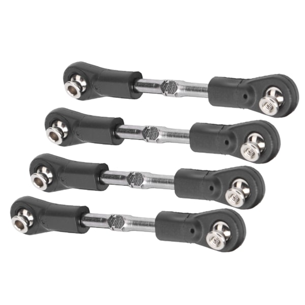 4 stk 77‑87 mm justerbar M4-skruestyringsservotrækstang forbindelsesstang til 1/8 RC-bil