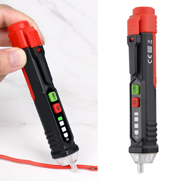 Induktiv elektrisk pen Smart multifunktionel husholdning LED-belysning Non-kontakt digital testblyant til elektriker