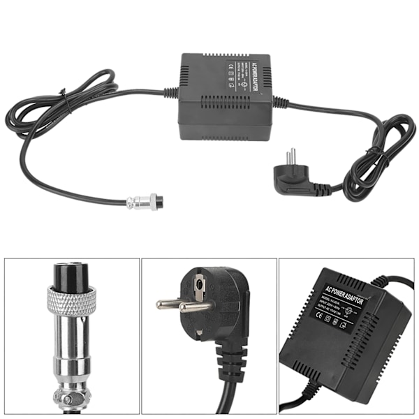 18V 1,6A mixerkonsol Mixer Strømforsyning AC Adapter 3-benet stik EU-stik 220V