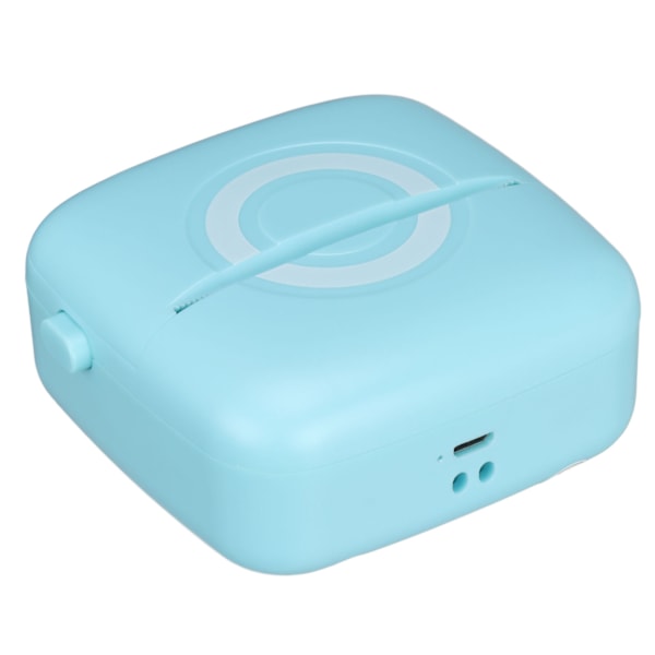 Mini Printer 200DPI Opløsning Termisk Udskrivning Ergonomisk Letvægts Bærbar Printer Blå