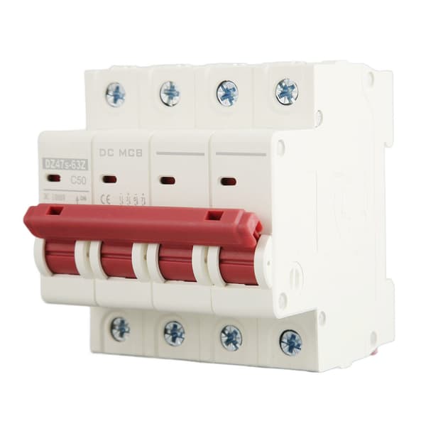 4P Lille Afbryder 6000A Brydeevne Solcelleanlæg Mini Afbryder DC1000V 50A
