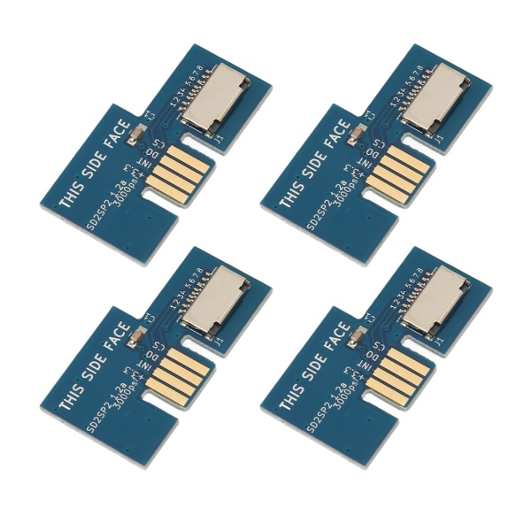 Konsolin mikrotallennuskorttisovitin Pelikonsolin muistikortinlukija GC SD2SP2 SDLoad SDL:lle 4kpl Sininen