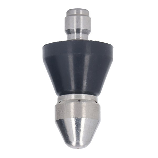 Trycktvätt Turbo Munstycke Spetsig 5000PSI Mini Kompakt Rostfritt Stål Turbo Munstycke för Ersättning Mittenhuvud Bakre 6 Hål 1/4in NPT