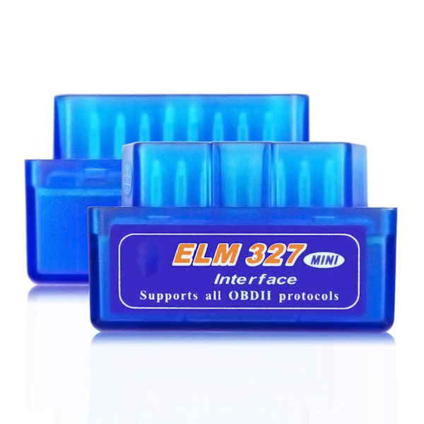OBD2 V1.5 Bluetooth 5.1 -skanneri ELM327-autodiagnostiikkatyökaluun, yhteensopiva IOS- ja Android-autotunnistimien kanssa, sininen