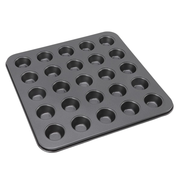 Nonstick Mini Cupcake Muffinforme i kulstofstål til køkkenbagning af kager og brød 25 gitter