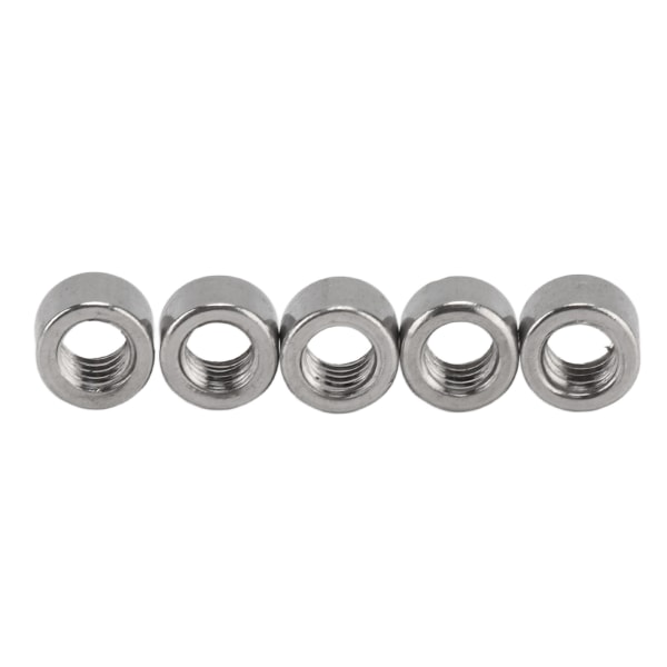 50 stk runde koblingsmuttere M4x0,7 4mm lengde 304 rustfritt stål robuste runde koblingsmuttere for vedlikehold