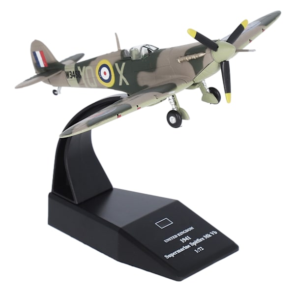 1:72 Skala Stridsflygplan Modell Livslik Dekoration Simulerad Legering Flygplan Modell Leksak