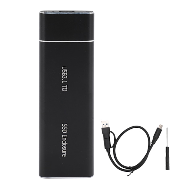 M.2 SSD-kabinetunderstøttelse NVME NGFF SATA USB 3.1 Type C ekstern solid state-kabinetadapter til Windows til Android