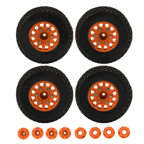 Til 1/10 RC Short Course Truck Dæk til ARRMA til SENTON til TRAXXAS til Slash 12mm 14mm 17mm Hex RC Truck Dæk Orange