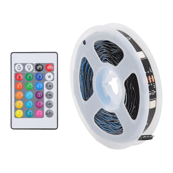 WiFi RGB-stripebelysning Multifunksjon APP-kontroll Dimmer 5050 Smart LED-stripebelysning for hjemmefest KTV 16,4 fot