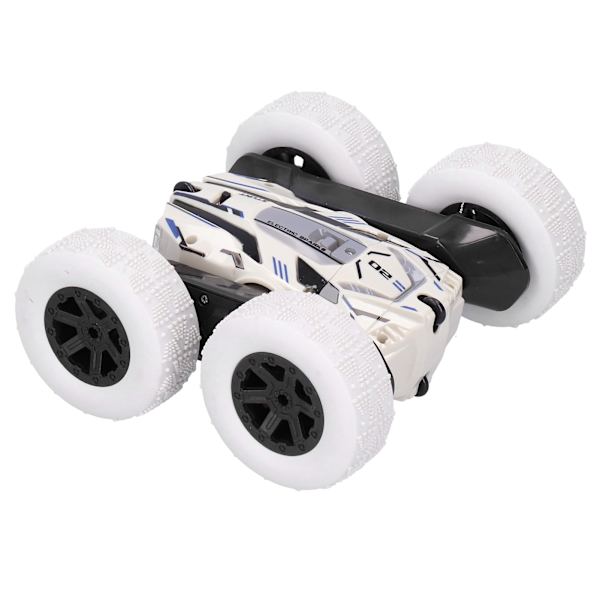2,4G Dubbelsidig Fjärrstyrd Driftbil 360 Grader Rotations RC Stuntbil Leksak för Barn Vit