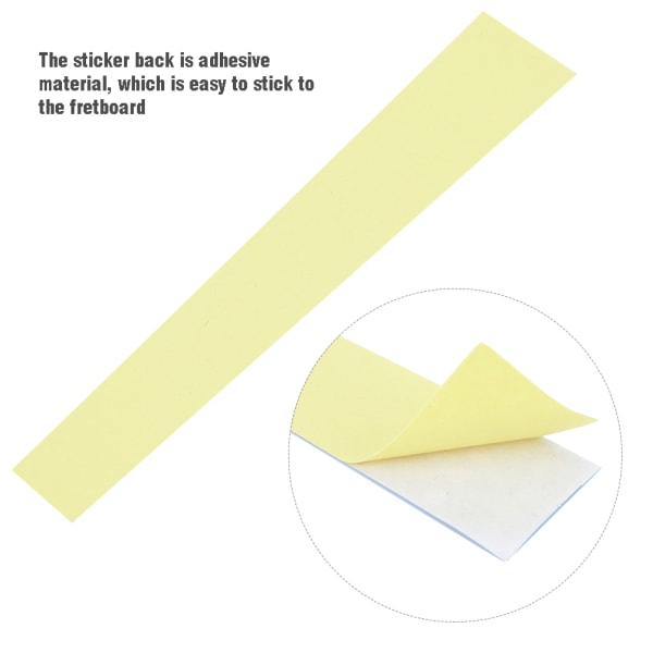 5 stk Fiolin gripebrett klistremerke Gripebrett tape Fretless fingersetting guide for nybegynnere (1/8)