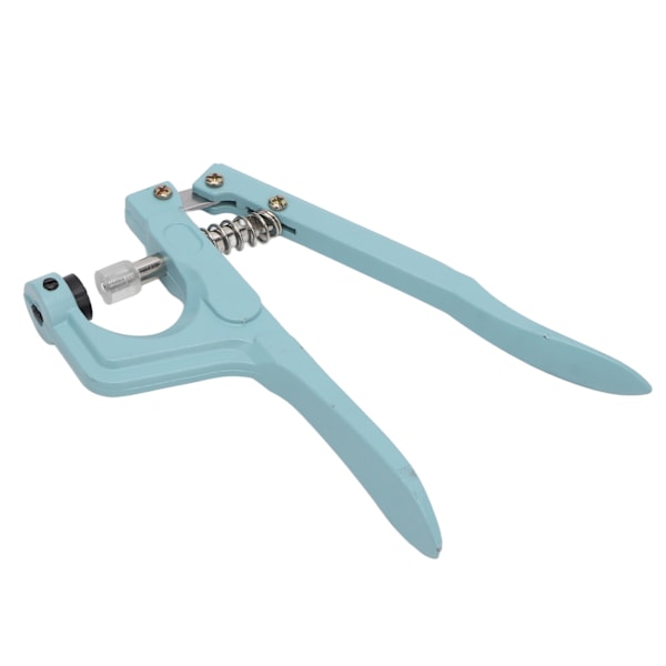 Grommet Machine Håndpresse indsatsbesparende aluminium Nem betjening Grommet Øjeværktøjssæt til Punch Craft DIY Blue