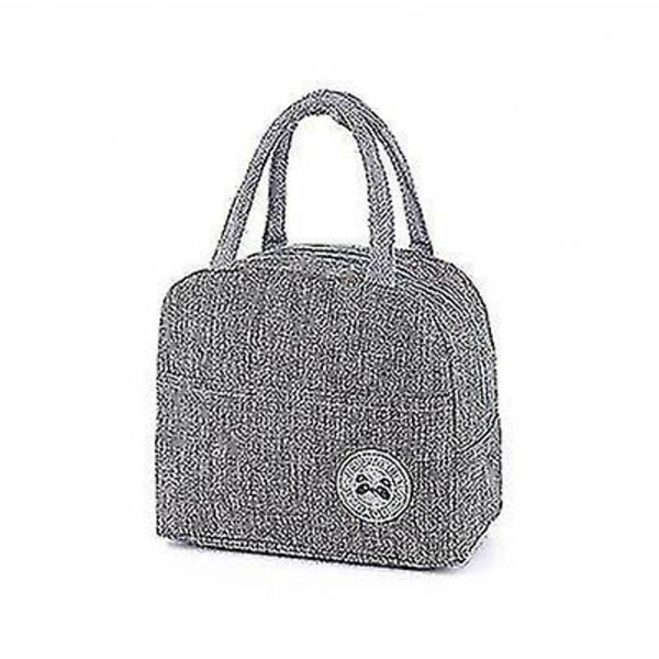 Isolerade Lunchlådor Kall Bärbar Bekväm Bag Kylare För Kvinnor Bekväm Box Tote Mat (grå)