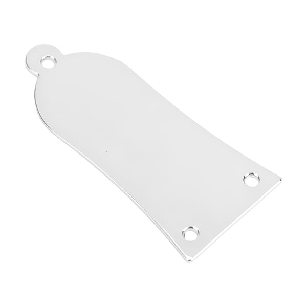 3 hål metall truss rod skydd med skruvar gitarr bas ersättning (silver)